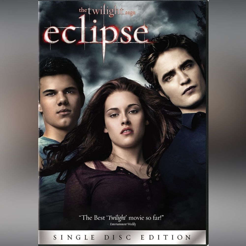 “Eclipse” The Twilight Saga Single Disc Edition DVD!